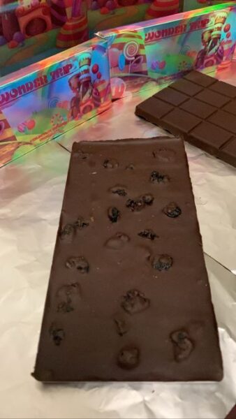 wonder trip blueberry fruit chocolate bar