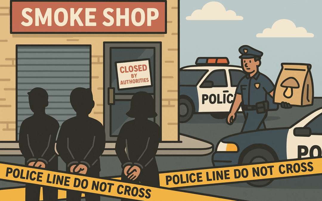 Magic Mushroom Law Enforcement Crackdowns
