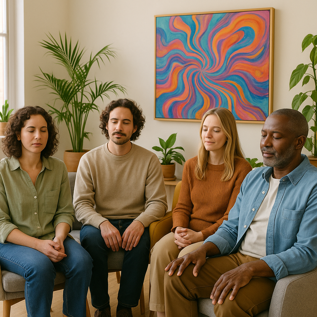 integration group therapy sharing support psychedelic healing
