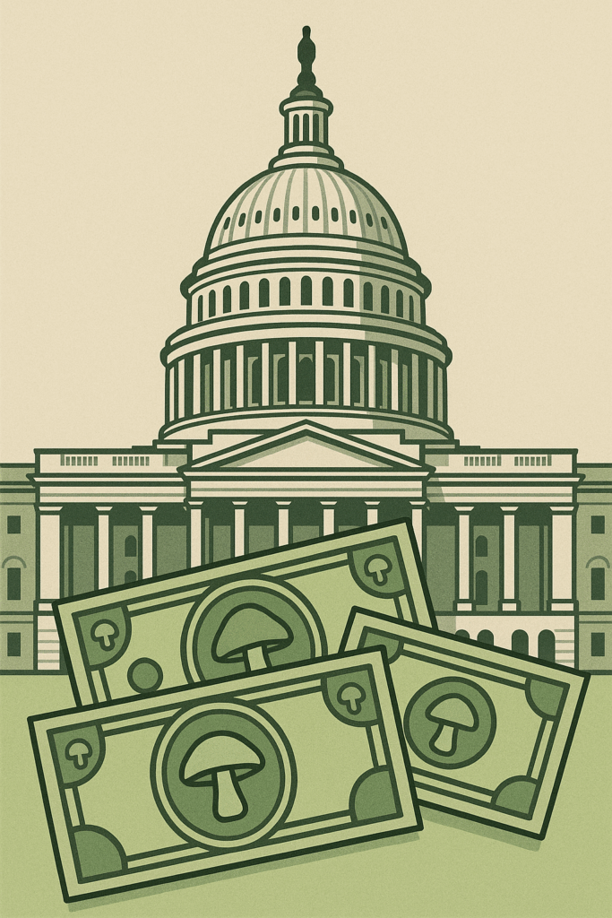 Capitol with mushrooms