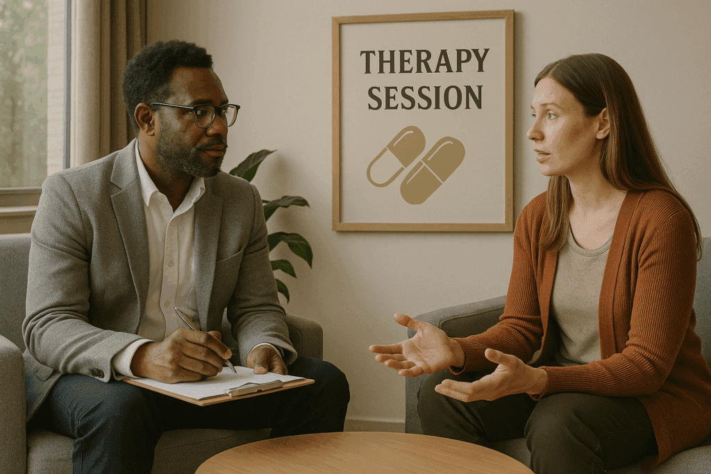 Clinic group with capsules