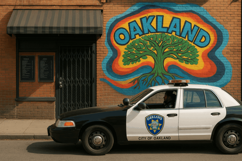 Oakland psychedelics store mural