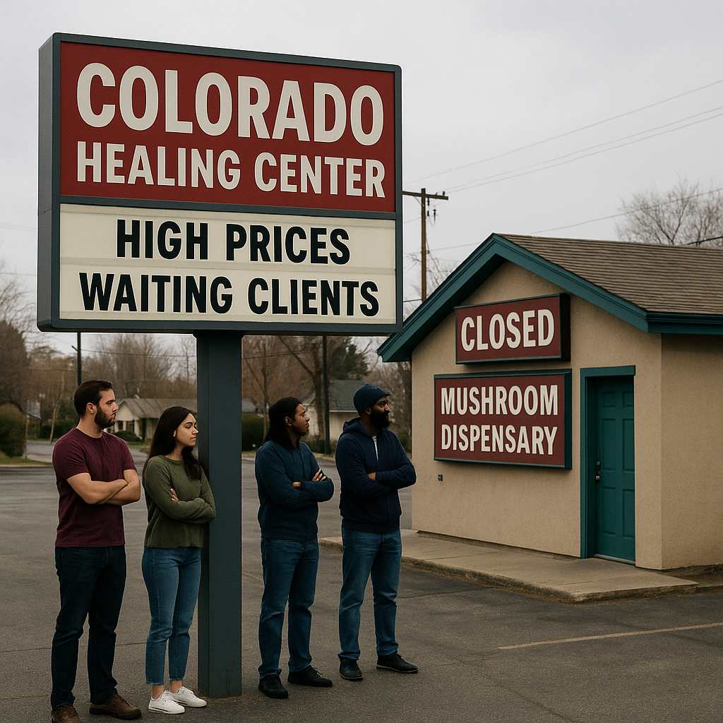 Healing center and closed shop
